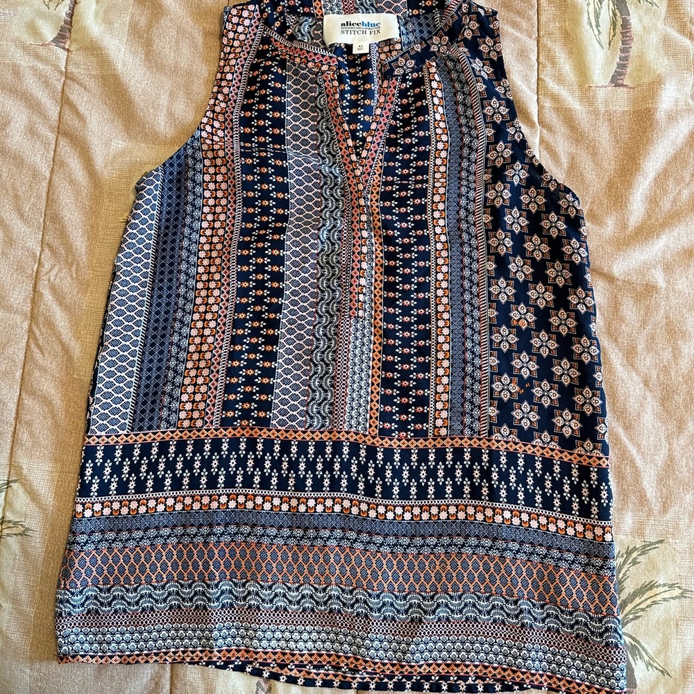 Alice Blue designed for Stitchfix sleeveless blouse Size Xsmall